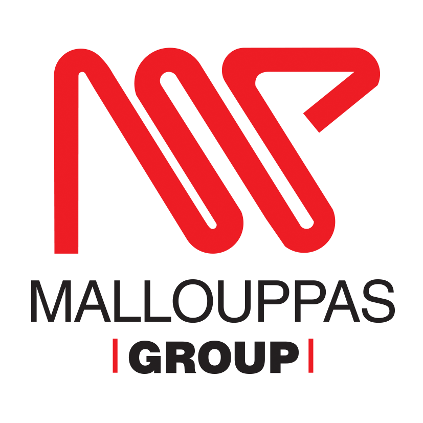 Mallouppas Group sponsor logo featuring the company's distinctive red and black branding.